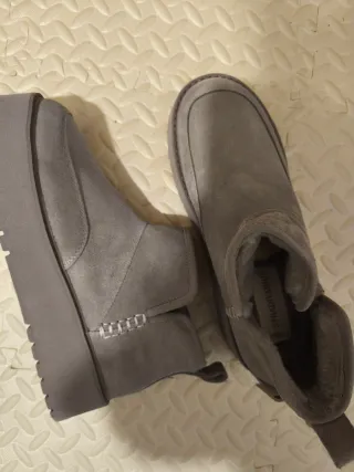 Botas Stradivarius Piel Gris Talla 39