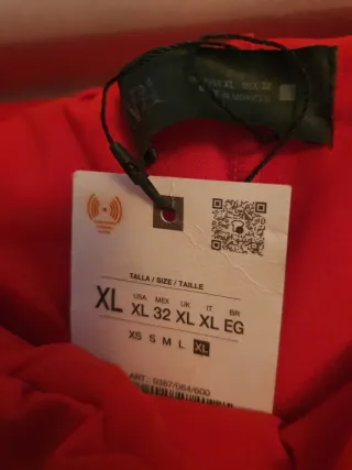 Vestido Zara corto drapeado rojo