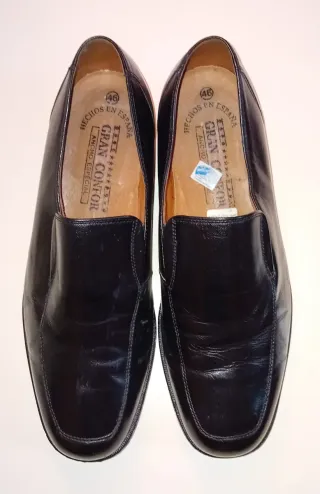 Zapatos de vestir hombre Gran Confor piel negro