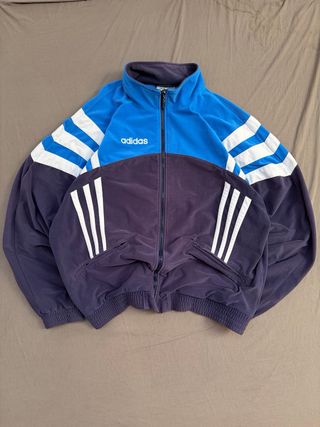 Sudadera Terciopelo Cremallera Adidas Vintage 80s