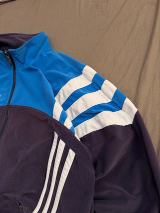 Sudadera Terciopelo Cremallera Adidas Vintage 80s