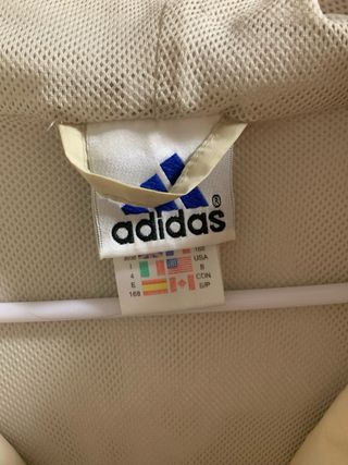 Chaqueta Adidas Vintage Beige y Azul