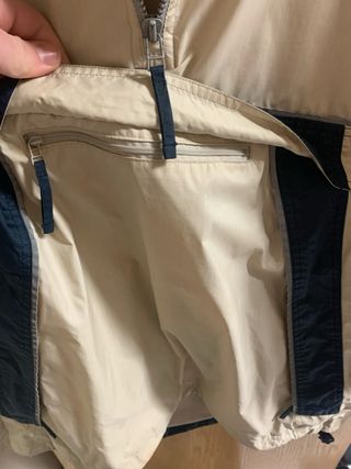 Chaqueta Adidas Vintage Beige y Azul