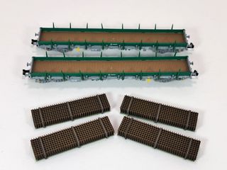 Escala N Vagones plataforma Res RENFE Fleischmann