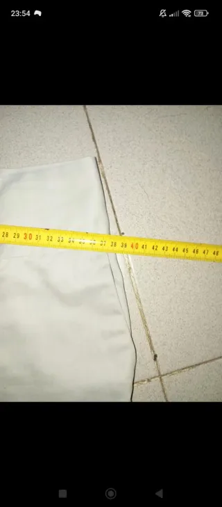 Pantalón recto Zara beige mujer