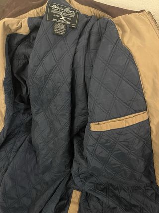 Eddie Bauer Chaqueta Vintage Beige Hombre
