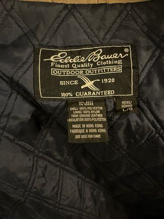 Eddie Bauer Chaqueta Vintage Beige Hombre