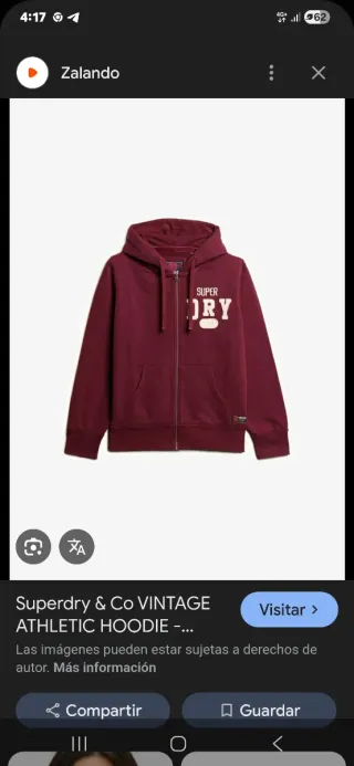 Sudadera con capucha Superdry Vintage Athletic