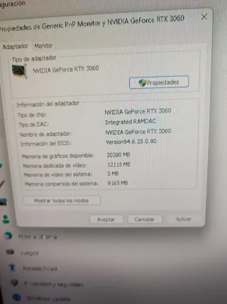 Gigabyte RTX 3060 12GB OC Tarjeta Gráfica