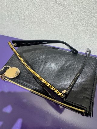 Occhiali da sole Stella McCartney neri e oro