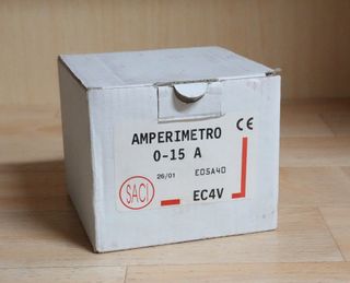 AMPERÍMETRO NUEVO DE 15A - MARCA SACI - TIPO EC4V
