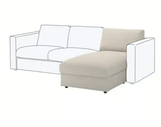 Bellissima Fodera Chaise Longue Vimle Beige Ikea