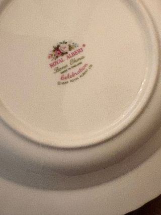 Royal Albert set di 3 piatti fondi celebration