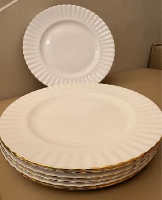 Royal Albert 6 Piatti D27cm Oro Bianco