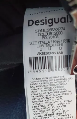 Bolso Desigual Mickey Negro Nuevo