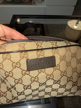 Riñonera Gucci Marrón y Beige Original con factura