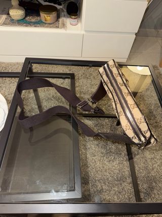 Riñonera Gucci Marrón y Beige Original con factura