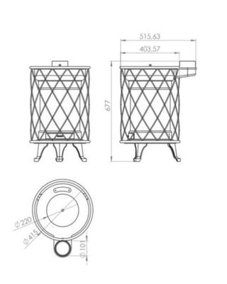 Estufa de Leña nueva a estrenar ESL481002GRA