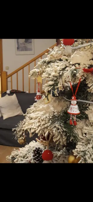 Árbol de Navidad blanco lote completo.