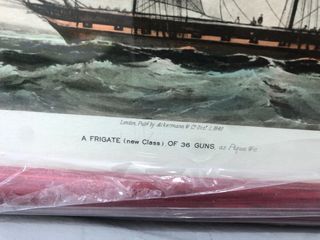 2 Quadri Antichi di Navi Marinare