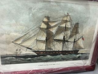 2 Quadri Antichi di Navi Marinare