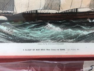 2 Quadri Antichi di Navi Marinare