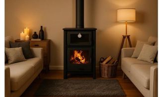 Estufa de Leña horno  Quartz 9kW CAST1006