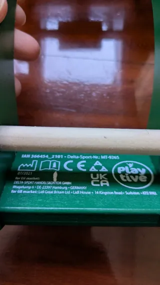 Juguete de arrastre de madera para bebes