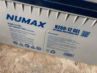 2 Baterías Gel Numax 300Ah