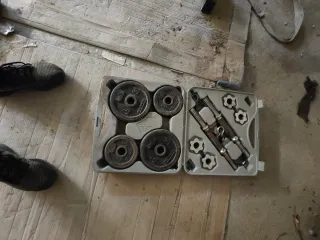 Mancuernas Domyos 10 kg con maletín