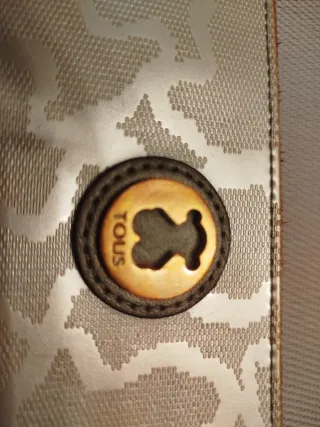 Cartera Tous Beige y Dorada