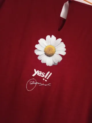 Camiseta Desigual talla S/36 bonito estampado.