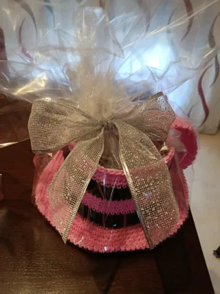 Simonami Crochet: Tazza Porta Tè Blu Handmade