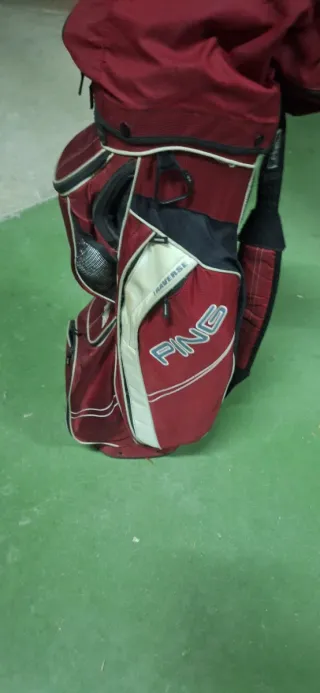Bolsa de Golf Ping Roja y Beige
