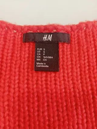 Jersey H&M punto trenzado talla S/M