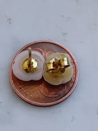 Orecchini Rose Corallo Rosa 925 Vintage