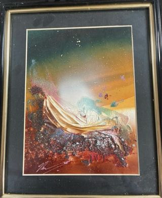 Lámina enmarcada multicolor