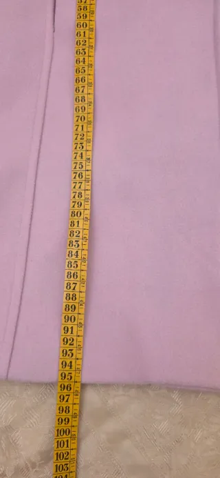 Abrigo rosa con pelo desmontable xl/xxl.