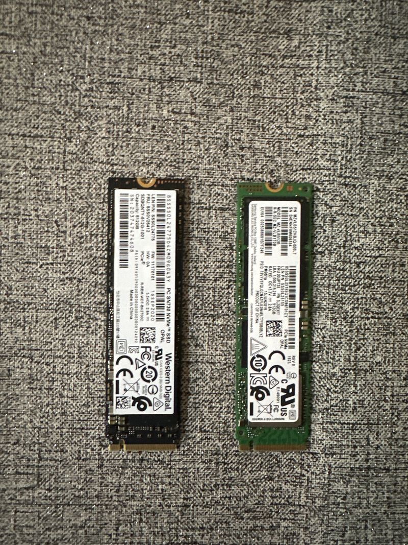 SSD PC NVMe 512GB dos unidades