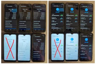 5x Samsung Galaxy A20e 32GB 3GB 4Black/1Blue