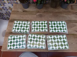 21 Azulejos Sevillanos Verdes