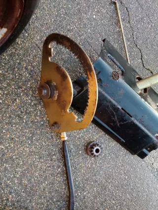 Direccion volante tractor cortacésped .