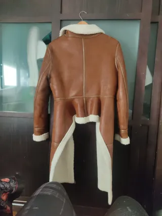 Cazadora Piel Marrón Talla M