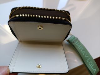 Cartera Bimba y Lola negra con asa verde