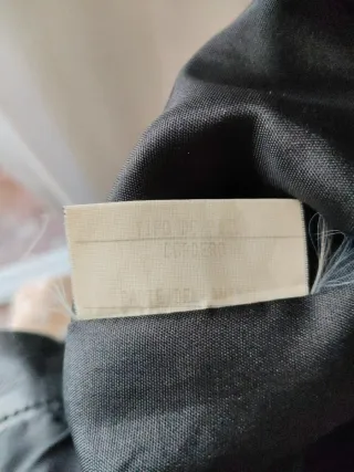 Falda de piel negra T.36