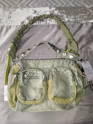 Bolso Desigual Verde Denim