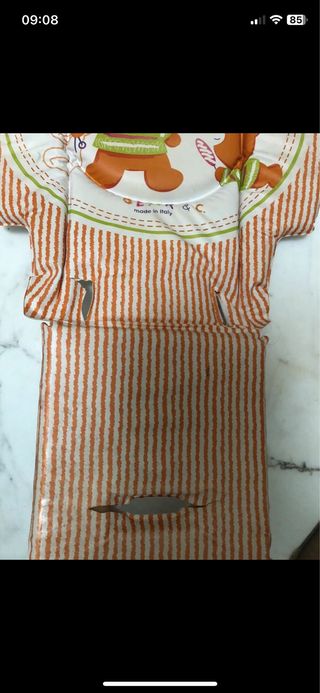 Cuscino per seggiolone con orsetto