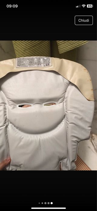 Cuscino per seggiolone con orsetto