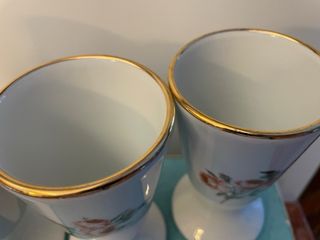 Set 4 Bicchieri Vasi Porcellana Limoges