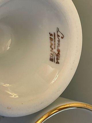 Set 4 Bicchieri Vasi Porcellana Limoges